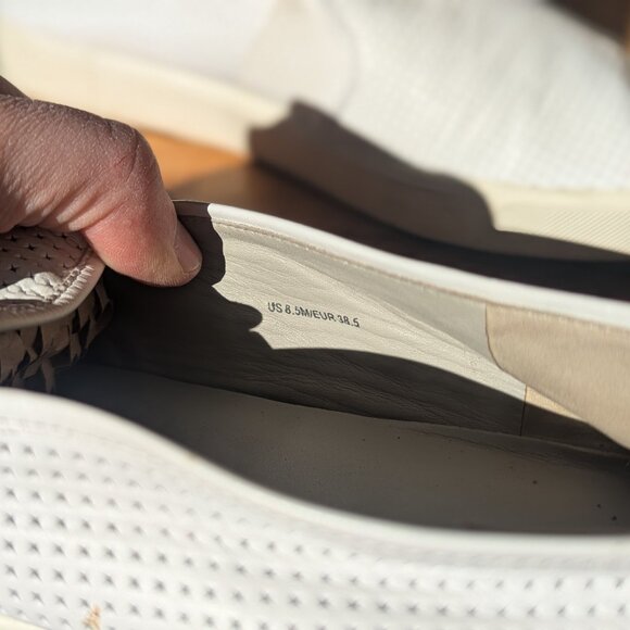 Vince Perforated Leather Blair Sneaker 8.5 - Picture 5 of 5